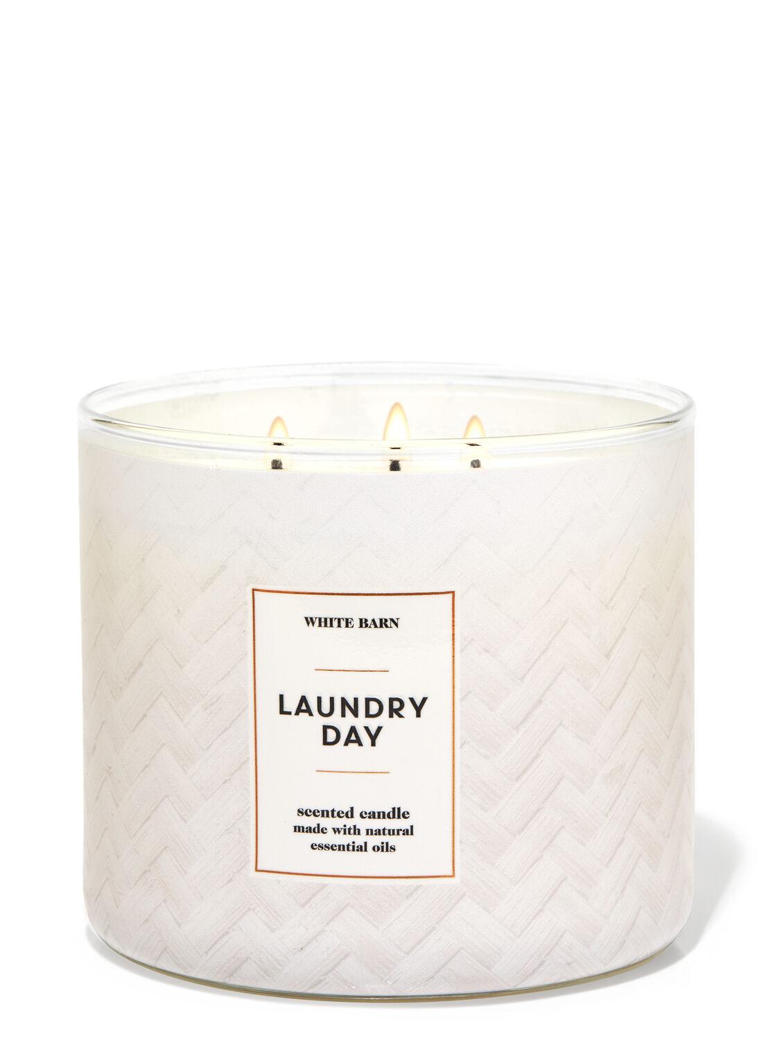 

Свеча ароматизированная Bath & Body Works LAUNDRY DAY Bath and Body Works BBW0200W 411 г Молочный