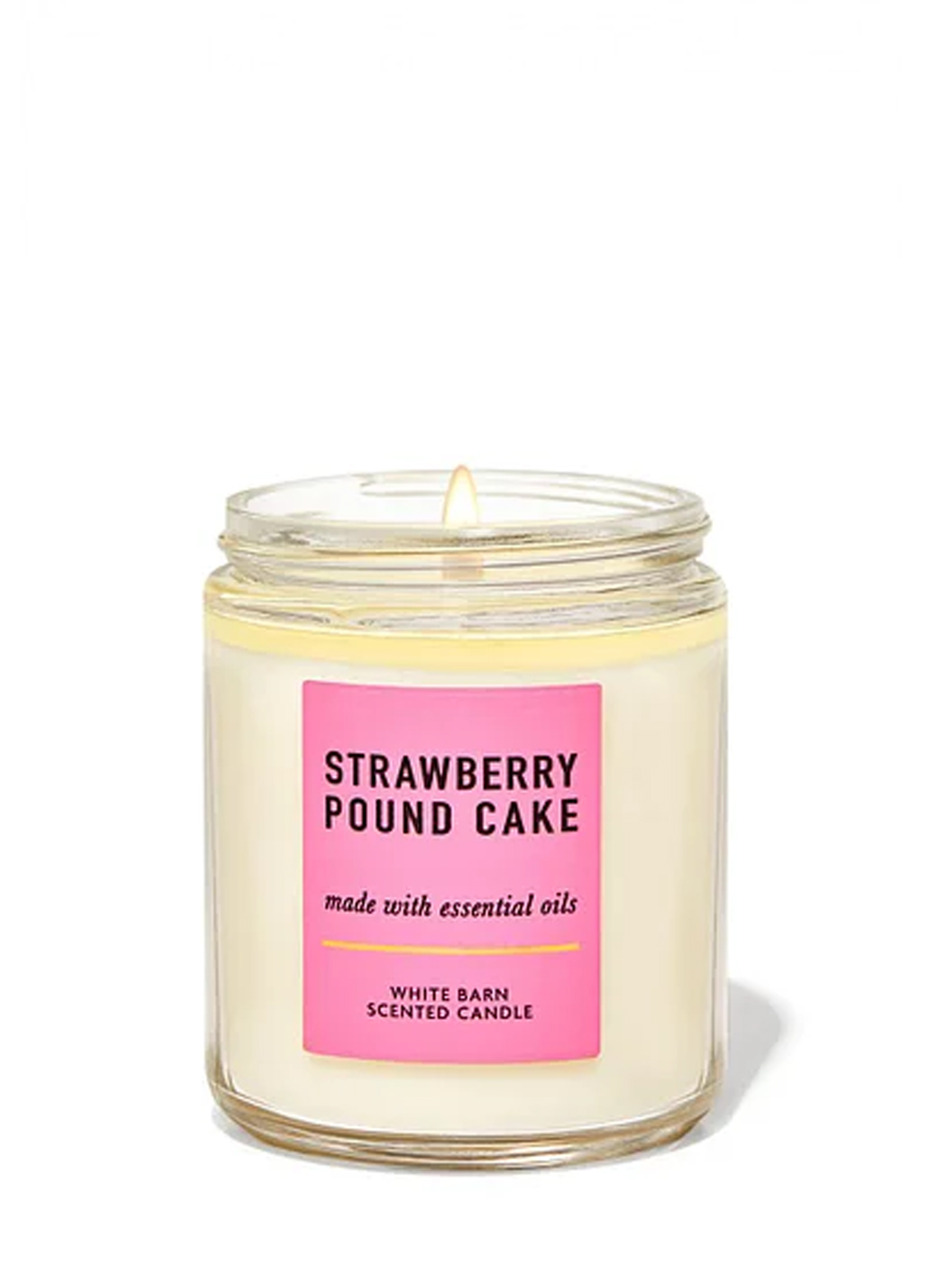 

Свеча ароматизированная Bath & Body Works STRAWBERRY POUND CAKE Bath and Body Works BBW0418W 198 г Белый
