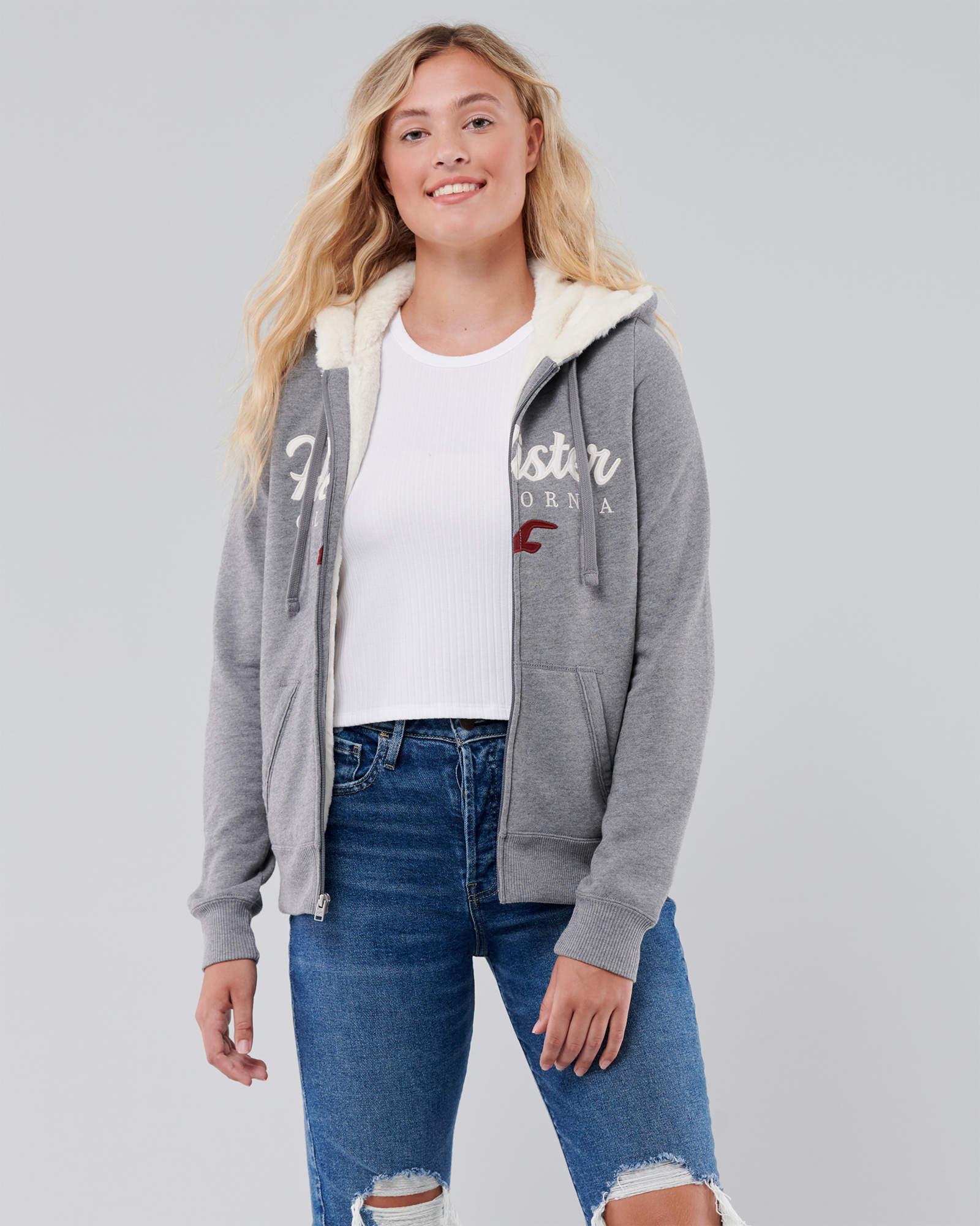 

Толстовка женская - толстовка Hollister HC8694W XS Серый