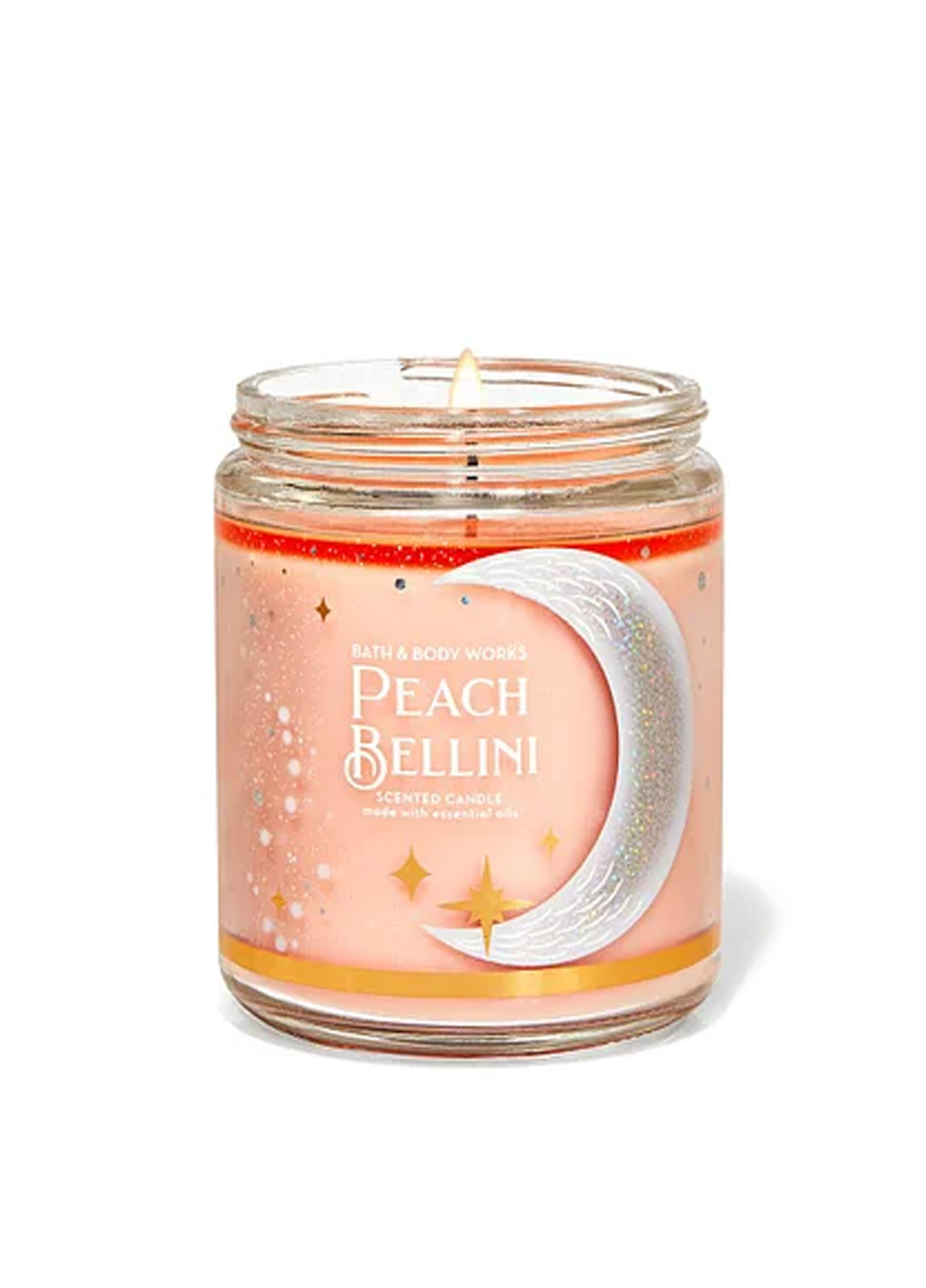 

Свеча ароматизированная PEACH BELLINI Bath & Body Works BBW0371W 198 г Розовый