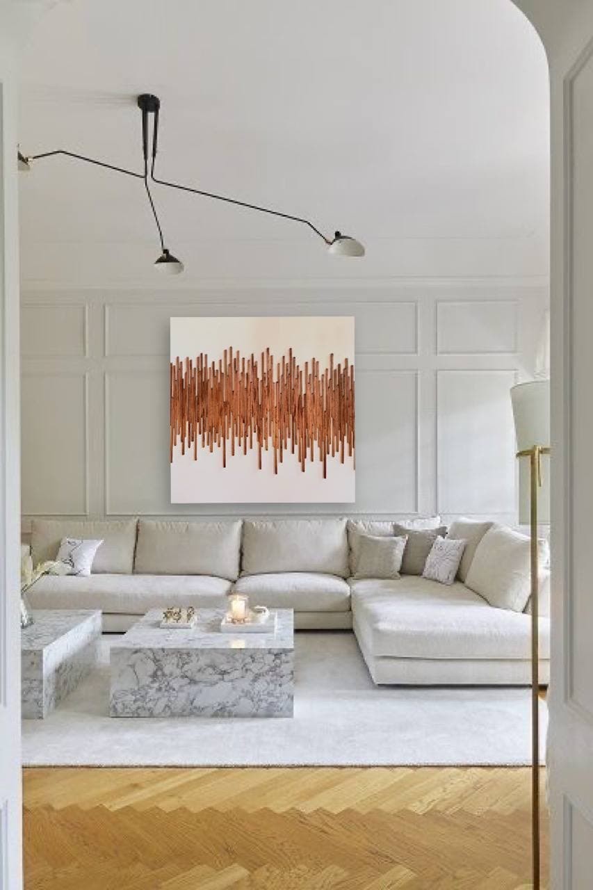 

Интерьерная картина Saash абстракция акриловыми красками на холсте 50х50 см (SEC-02)