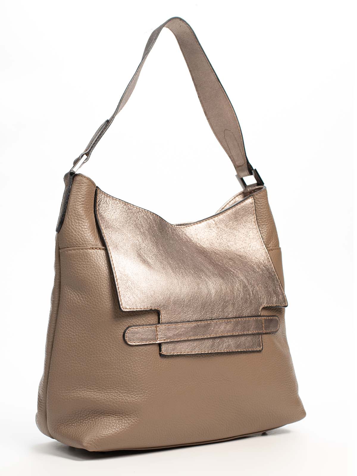 

Сумка На Каждый День Italian Bags 6700_taupe Кожаная Таупе