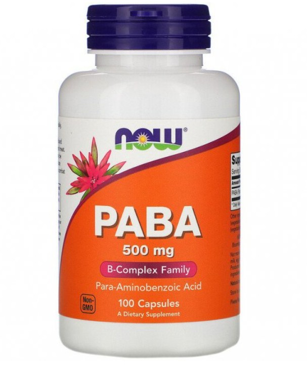 

Витамины NOW Foods PABA 500 mg 100 caps