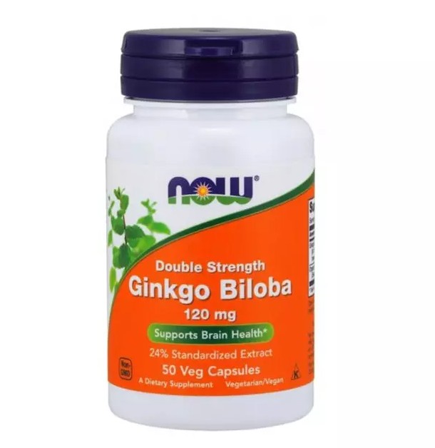 

Натуральная добавка Now Foods Ginkgo Biloba 120 mg 50 caps