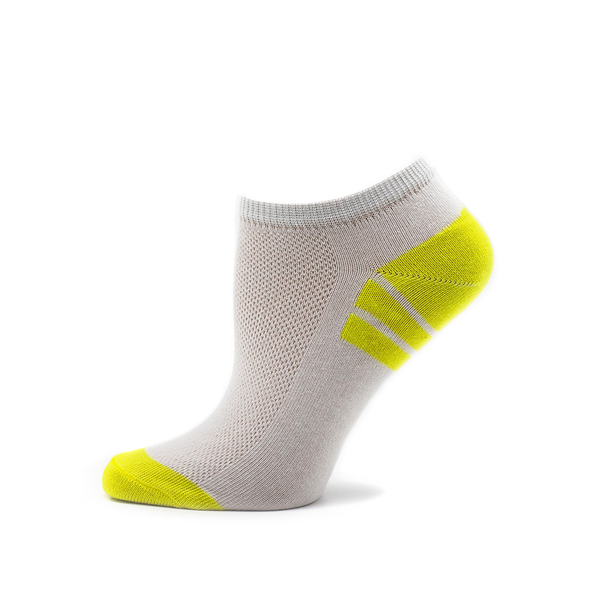 

Женские носки Лонкаме 39р короткие бело-желтые 5003