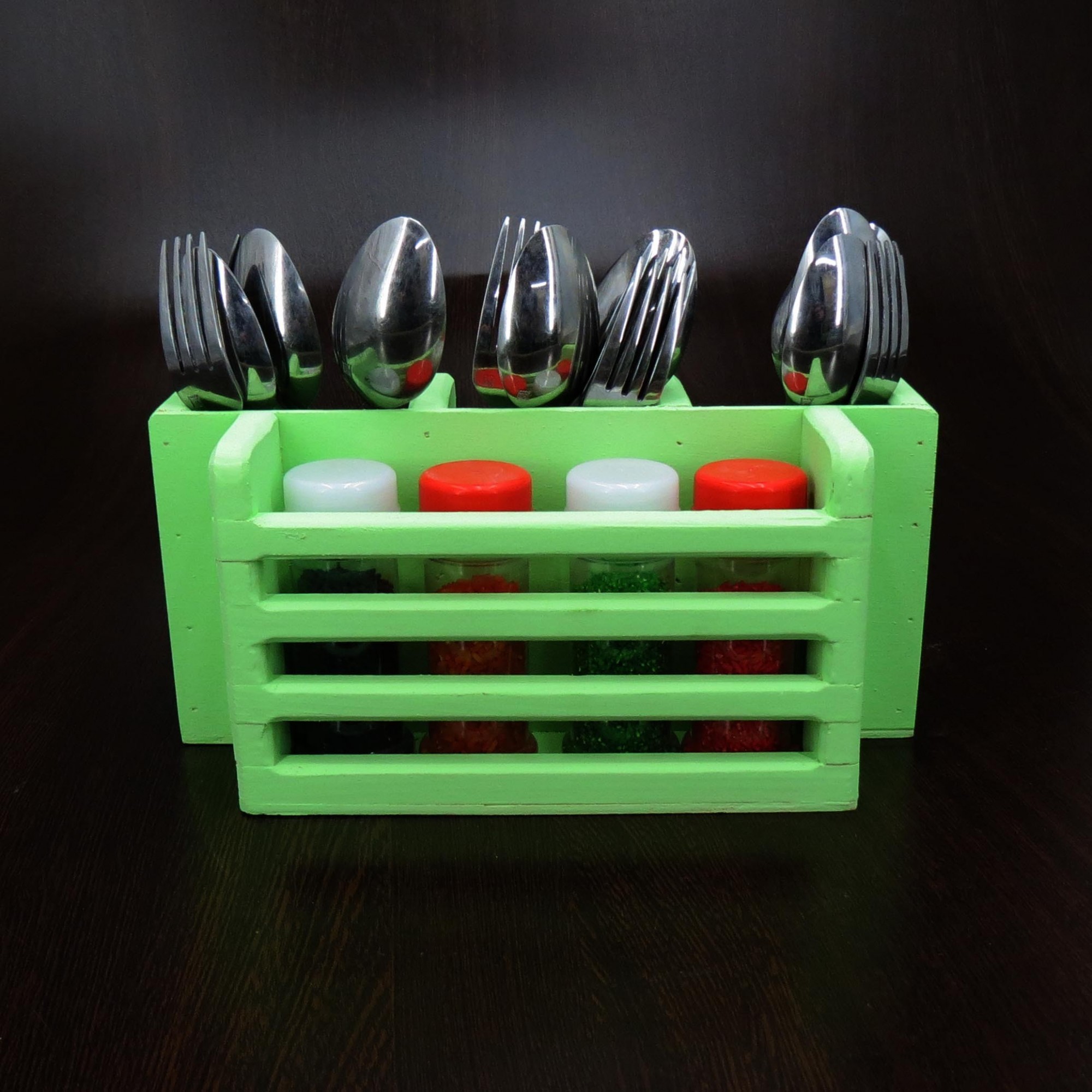 

Органайзер-подставка для столовых приборов из натурального дерева MIZ Салиера мохито 29х14х13,5 см (MIZ-ПСП-000653)