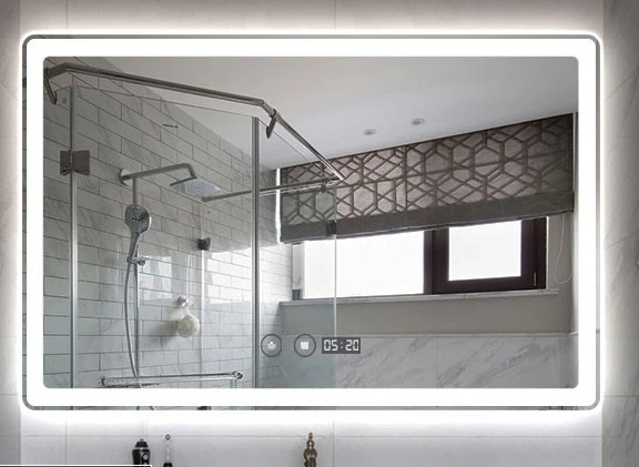 

Зеркало DUSEL LED DE-M3051 90смх70см сенсорное включение+подогрев/часы+темп
