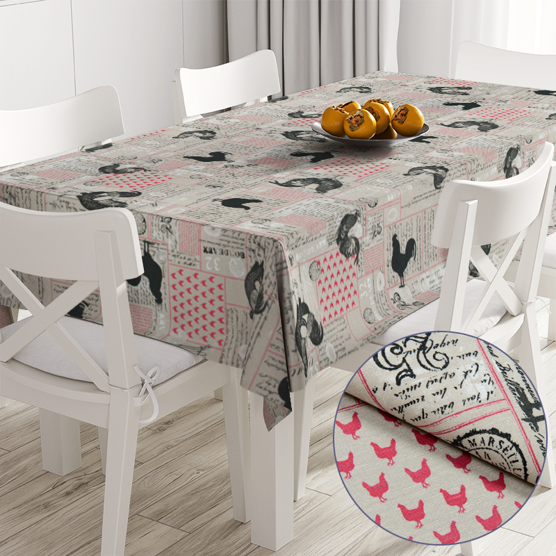 

Скатерть с акриловой пропиткой Time Textile Seurat Бежевый TT170029 140x140