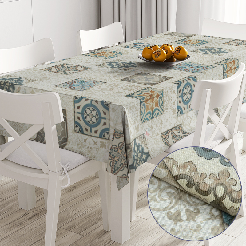 

Скатерть с акриловым покрытием Time Textile Quadro Разноцветный TT170075 100x140