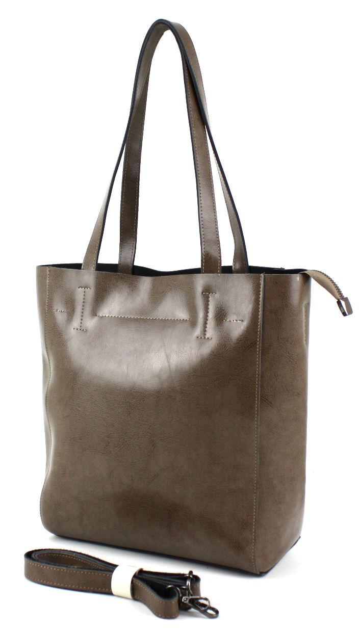 

Кожаная сумка женская Borsacomoda 13х30х26 см Коричневый