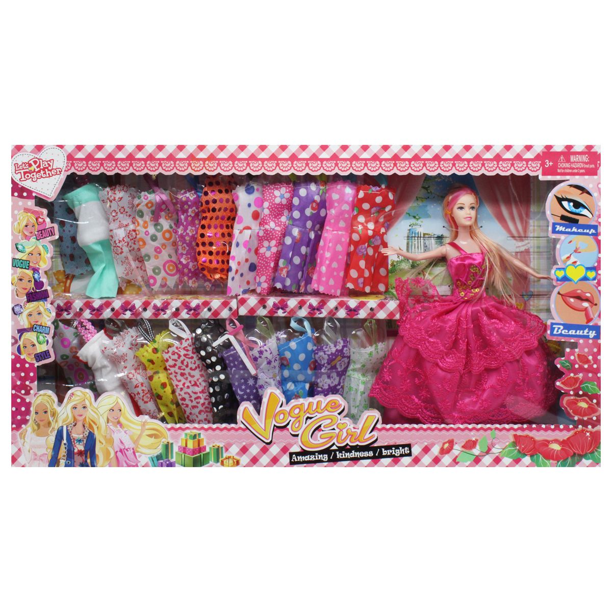 

Кукла с гардеробом Vogue Girl в малиновом MiC (D23-1) (168606)