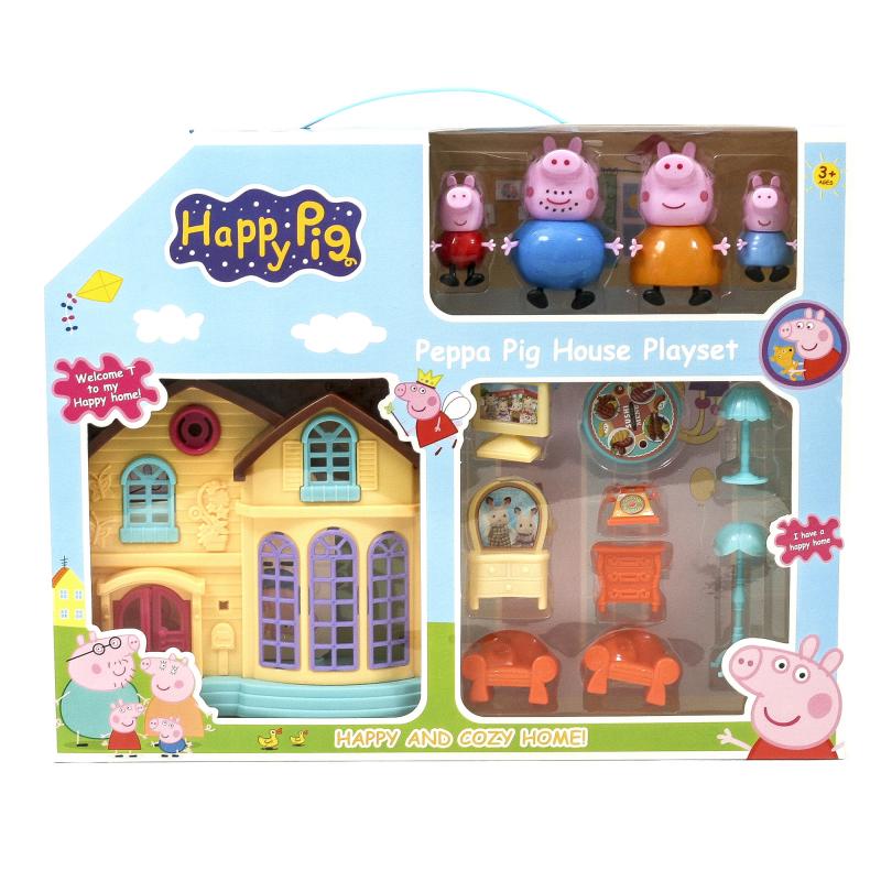 

Домик игровой Свинка Happy Pig с мебелью и 4 персонажа (TB-5585-E1)