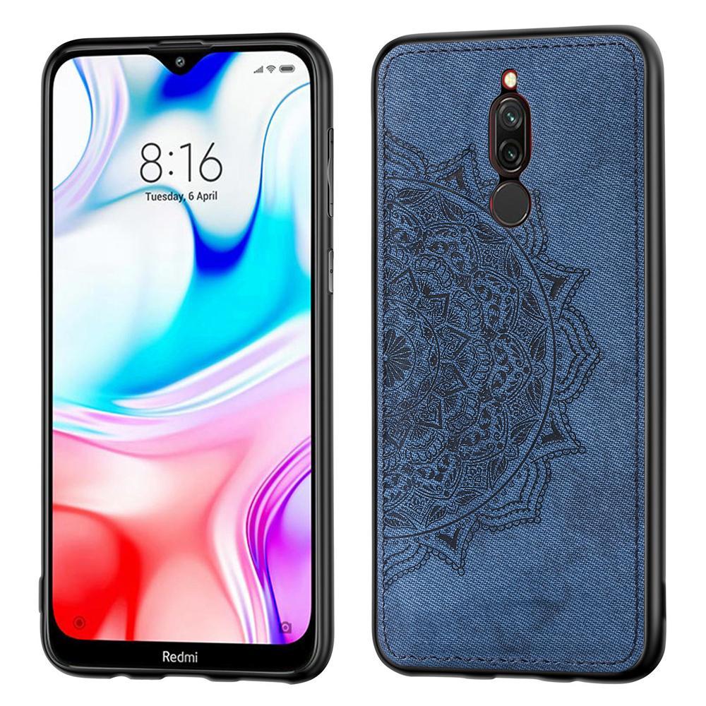 

TPU+Textile чехол Epik Mandala с 3D тиснением для Xiaomi Redmi 8 Синий