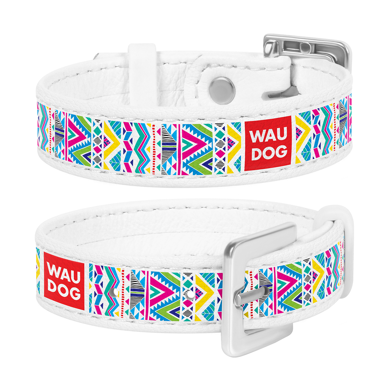 

Браслет WAUDOG Design с рисунком "Инди", премиум кожа 17-23 см 15 мм Белый (0323-0016-15)