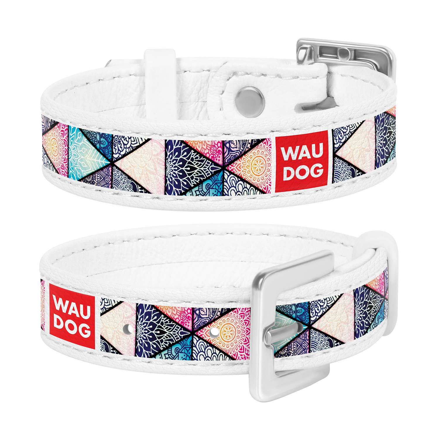 

Браслет WAUDOG Design с рисунком "Бохо", премиум кожа 17-23 см 15 мм Белый (0323-0050-15)