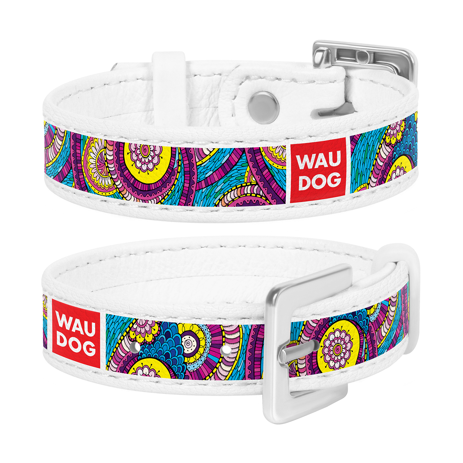 

Браслет WAUDOG Design с рисунком "Сказка", премиум кожа 17-23 см 15 мм Белый (0323-0009-15)
