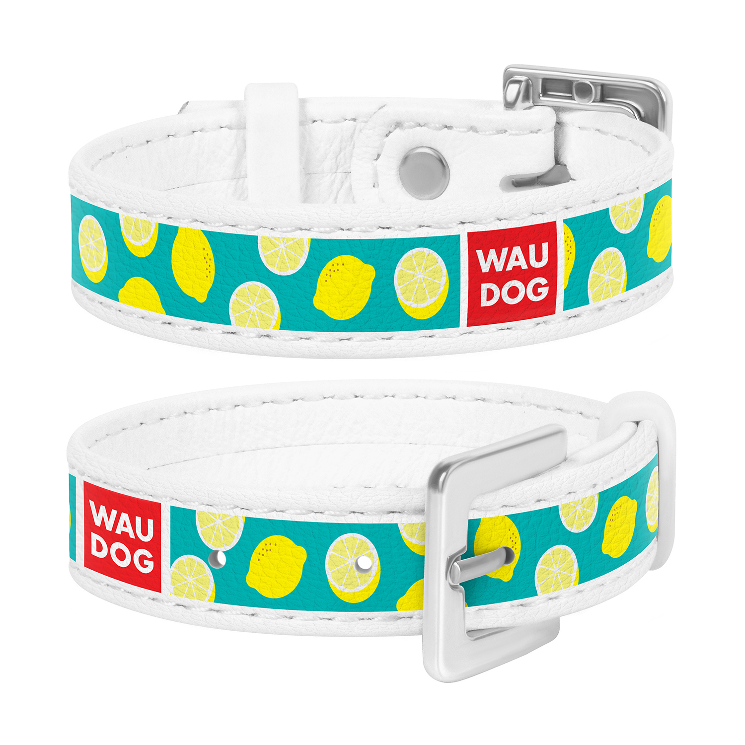 

Браслет WAUDOG Design с рисунком "Лимоны", премиум кожа 17-23 см 15 мм Белый (0323-0030-15)