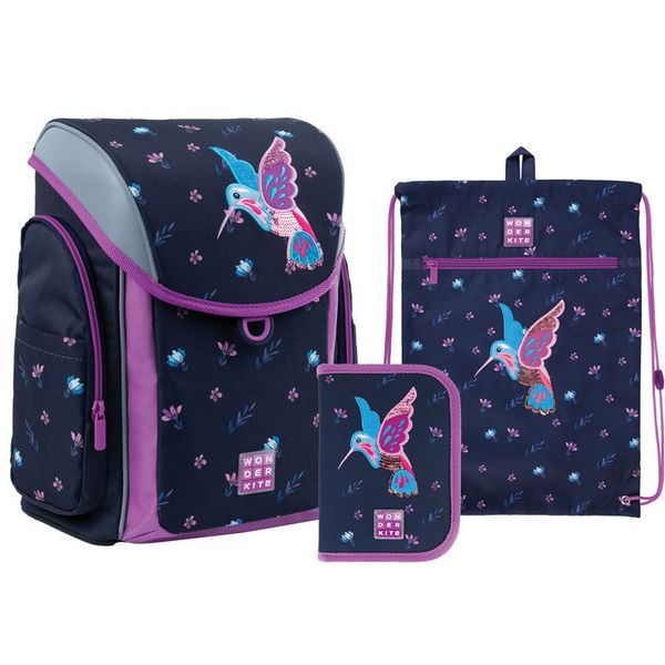 

Школьный набор Kite - рюкзак, пенал, сумка для обуви мод 583 Wonder Kite Colibri SET_WK21-583S-3