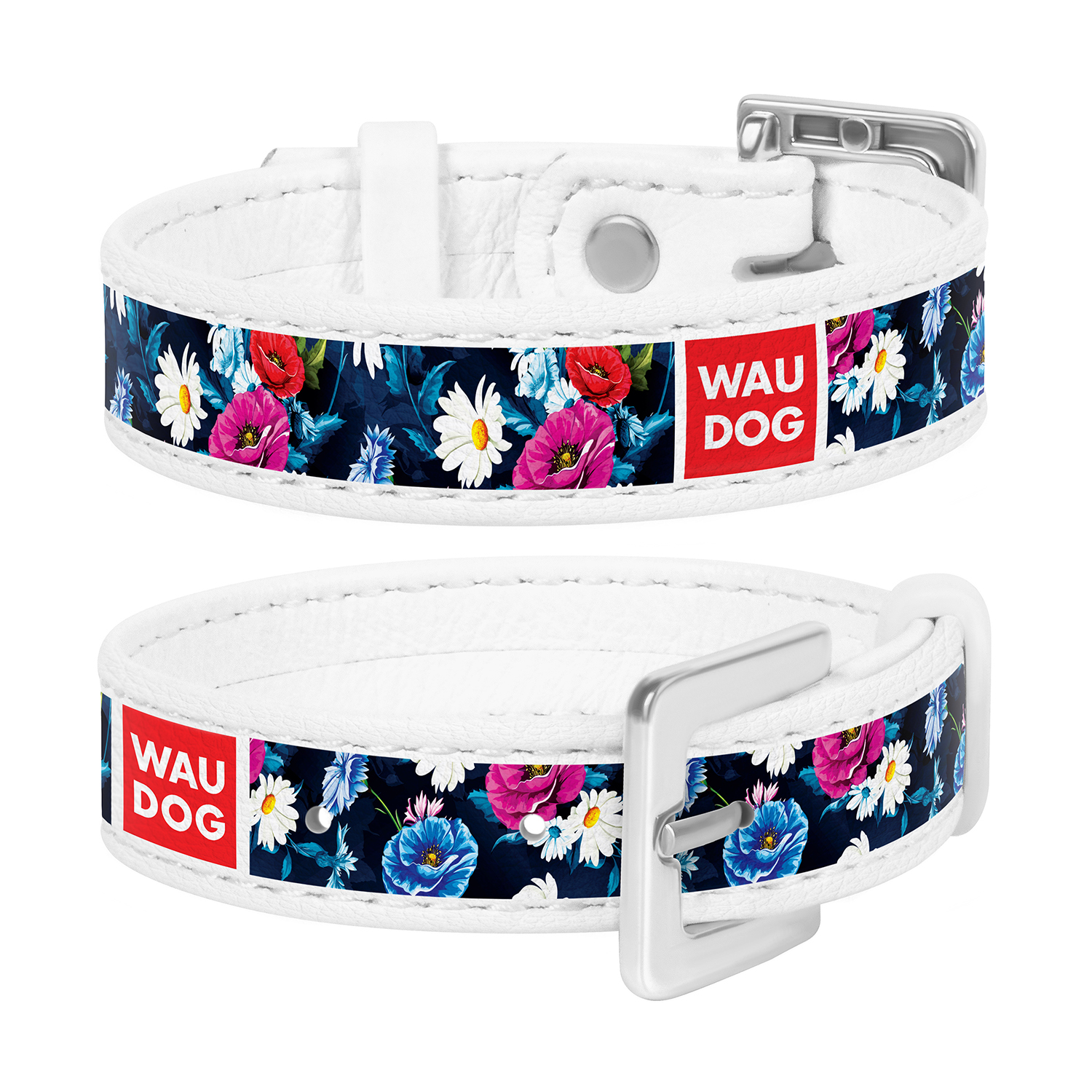 

Браслет WAUDOG Design с рисунком "Летний луг", премиум кожа 17-23 см 15 мм Белый (0323-0093-15)