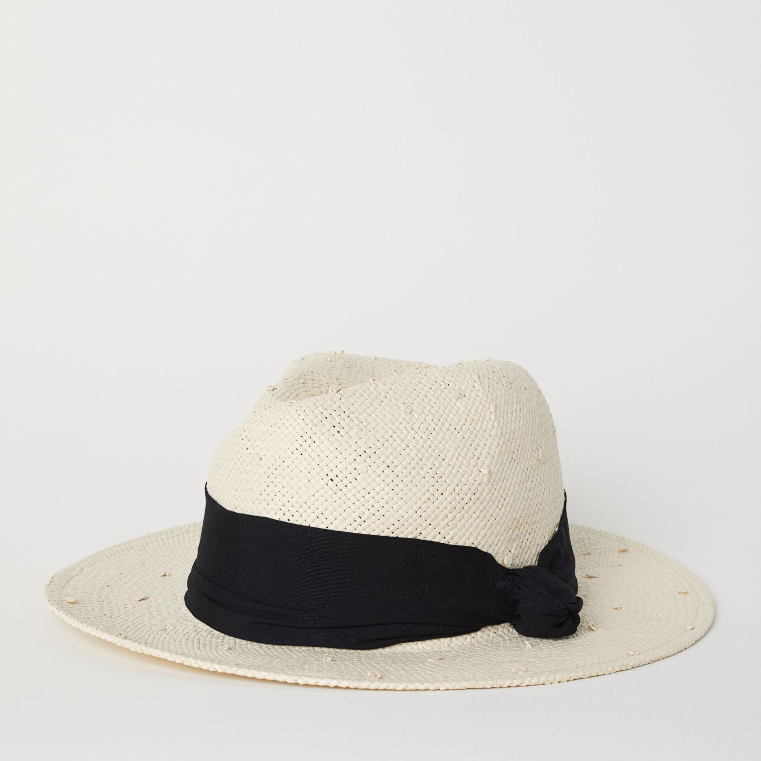 

Шляпа H&M XAZ152708VEXH M/56 Молочная в черную полоску