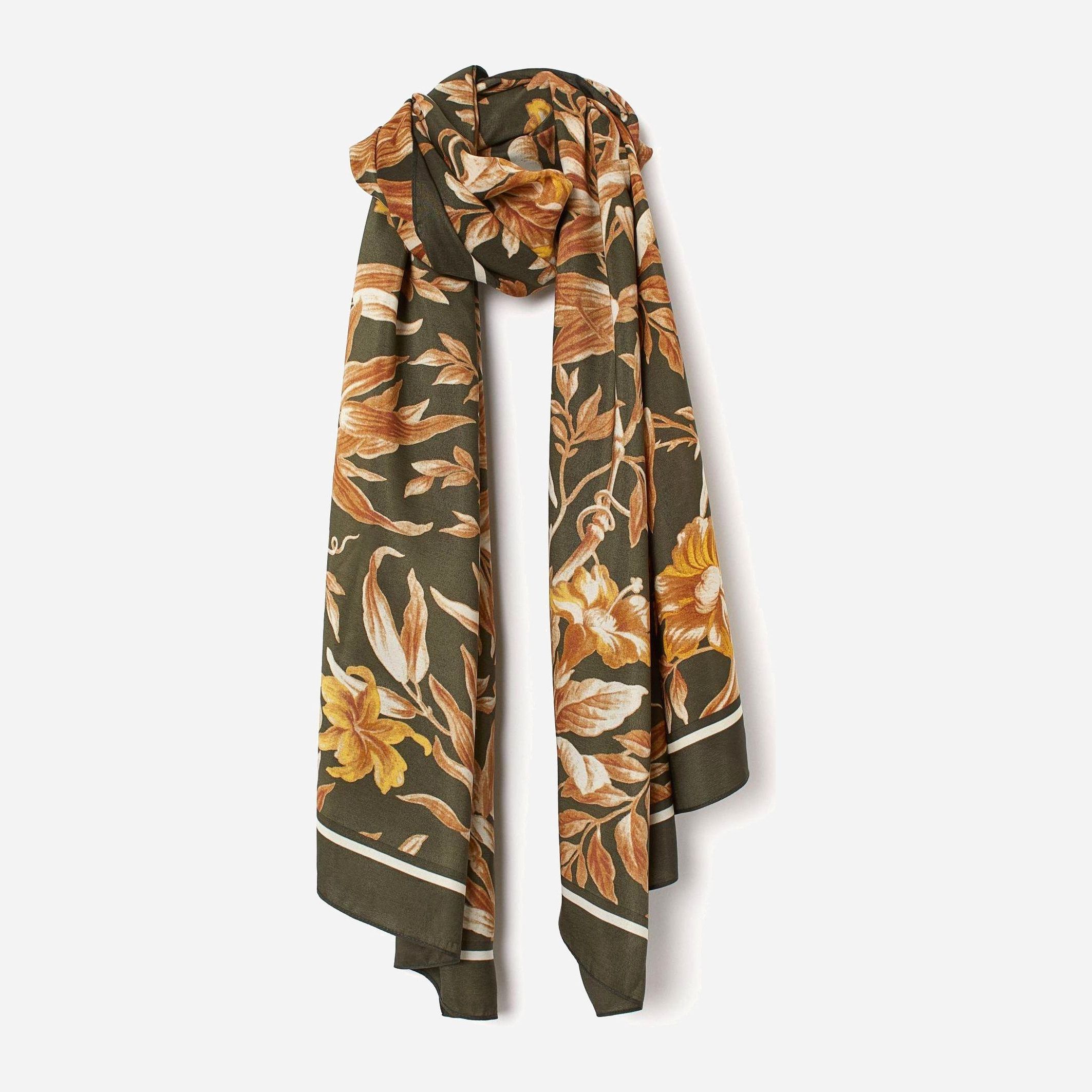 

Парео H&M XAZ189348MVSB Темно-зеленое в цветные узоры