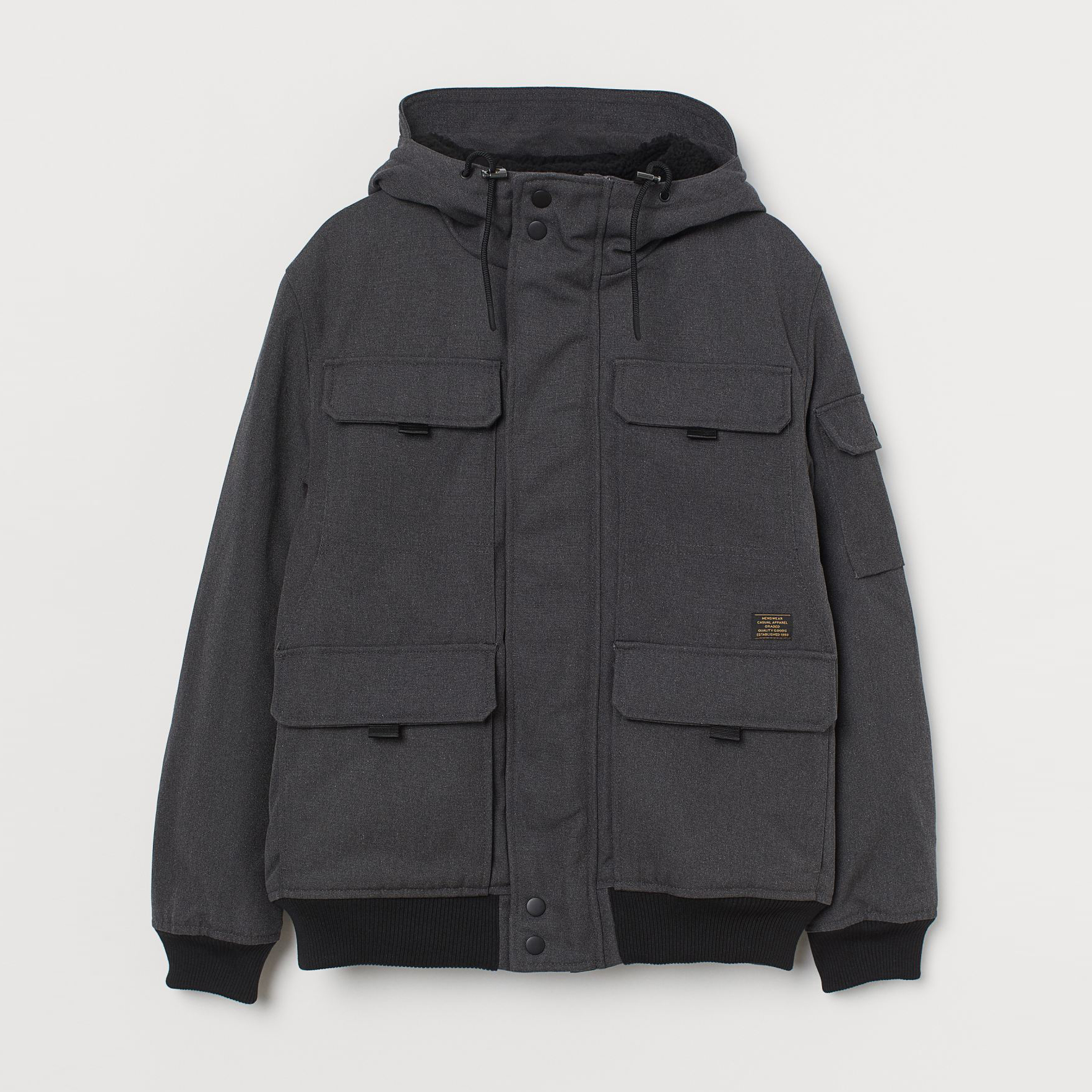 

Куртка H&M 1008-7621740 XL Темно-серая