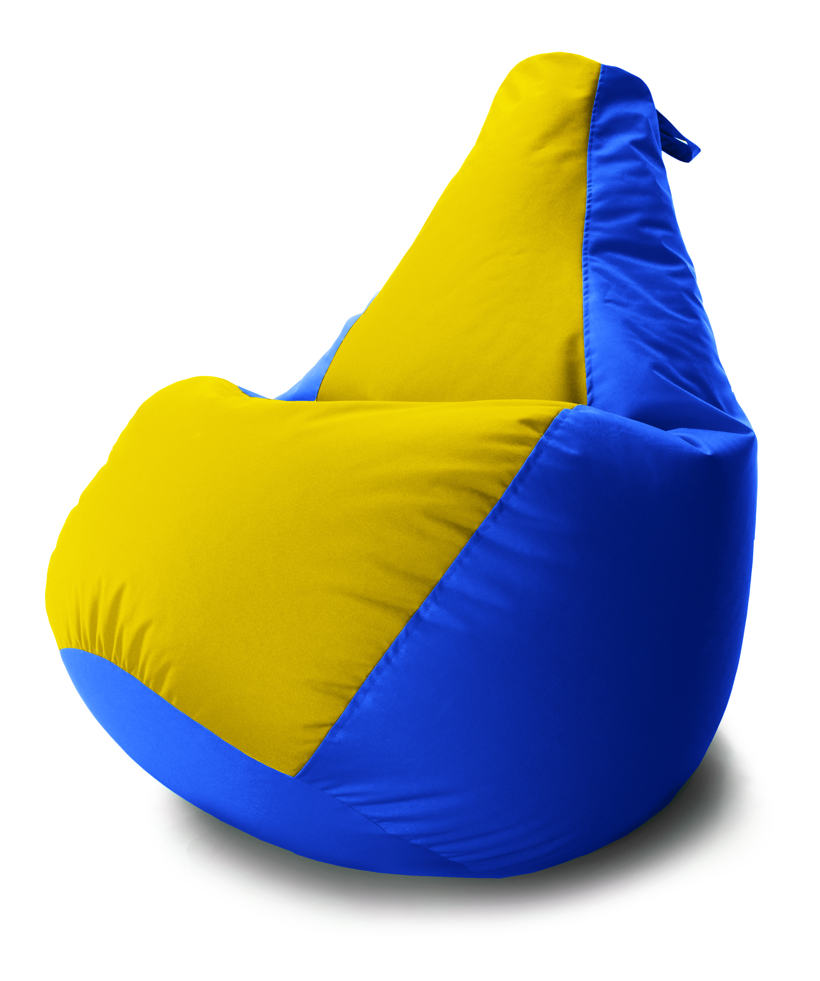 

Кресло мешок Груша Coolki комби XL 85x105 Синий с Желтым Оксфорд 600D