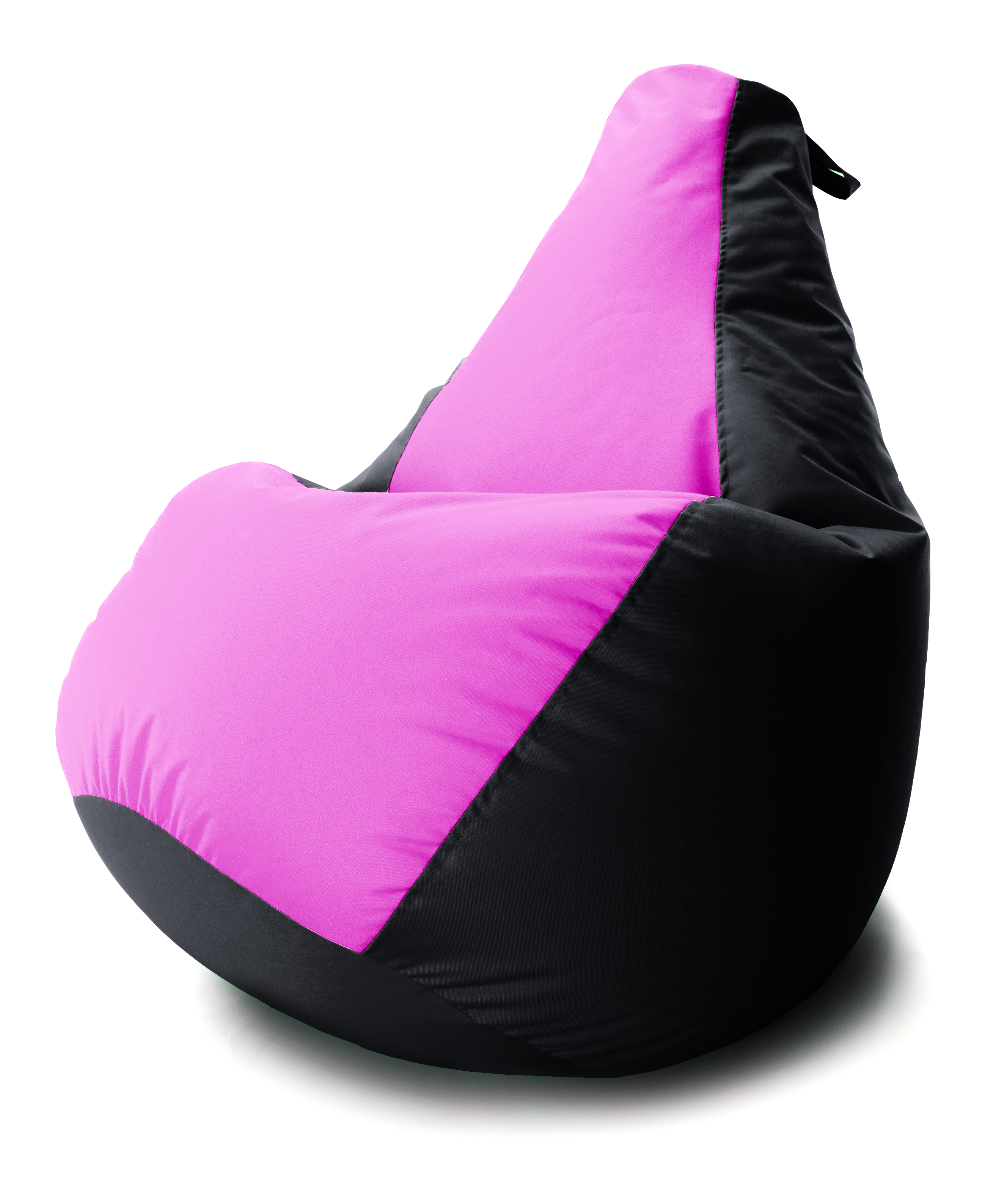 

Кресло мешок Груша Coolki комби XL 90x130 Черный с Розовым 11 Оксфорд 600D