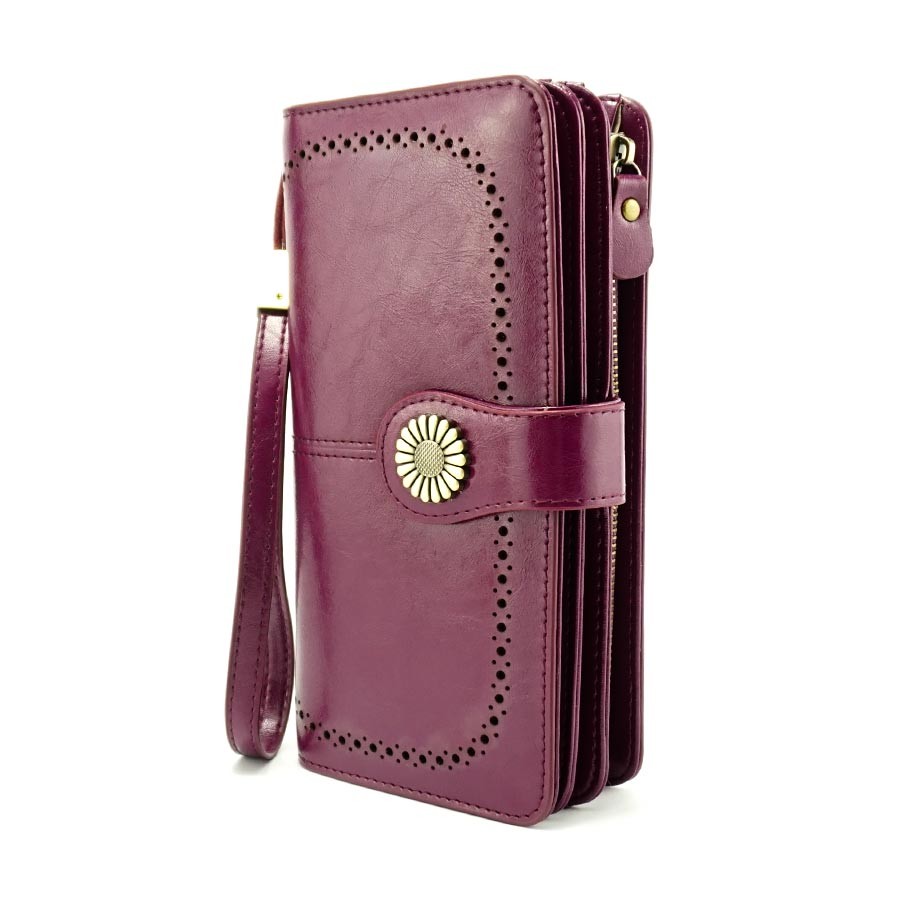 

Женский кожаный кошелёк Baellerry SendEfn (BR-WP019) Фиолетовый