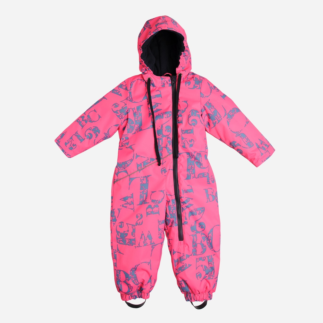 

Зимний комбинезон Garden Baby 101032-63/32 80 Малина, синие буквы