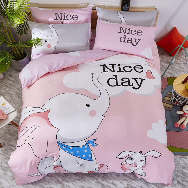 

Комплект постельного белья Nice day (полуторный) Berni Home Розовый