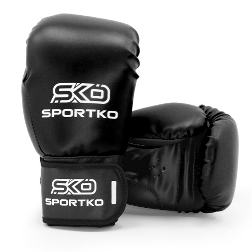 

Боксерские перчатки SPORTKO ПД-1 14 унций черные