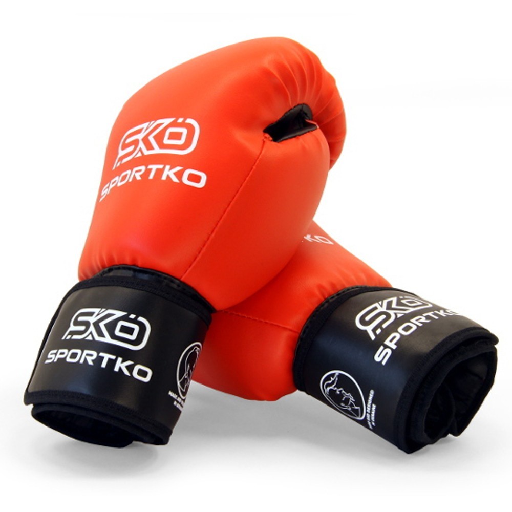 

Боксерские перчатки SPORTKO ПД-1 16 унций красные