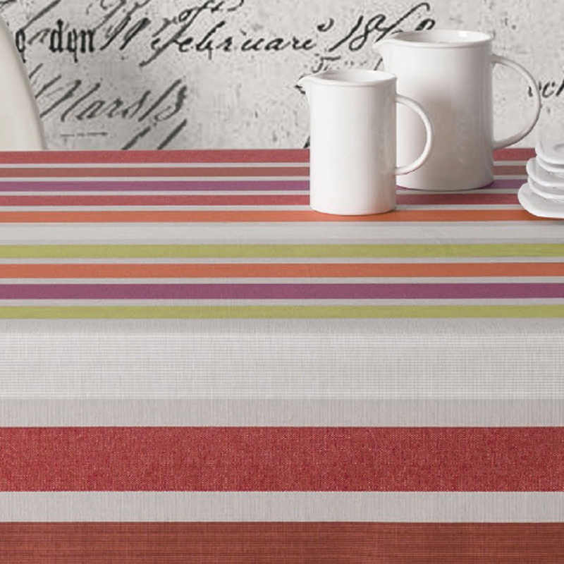 

Скатерть в полоску с акриловым покрытием Time Textile Сaravaggio Multicolor Разноцветный TT142735 160x220