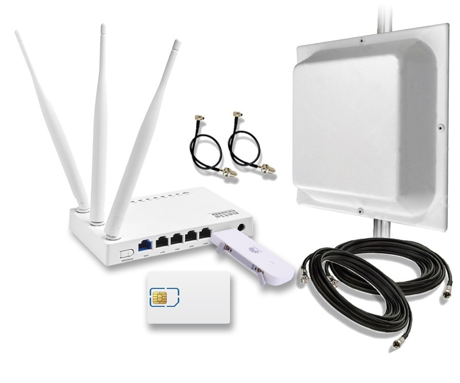 

Готовый 4G Wi-Fi комплект "Home 4G Kit MIMO", интернет под ключ для сельской местности, дачи