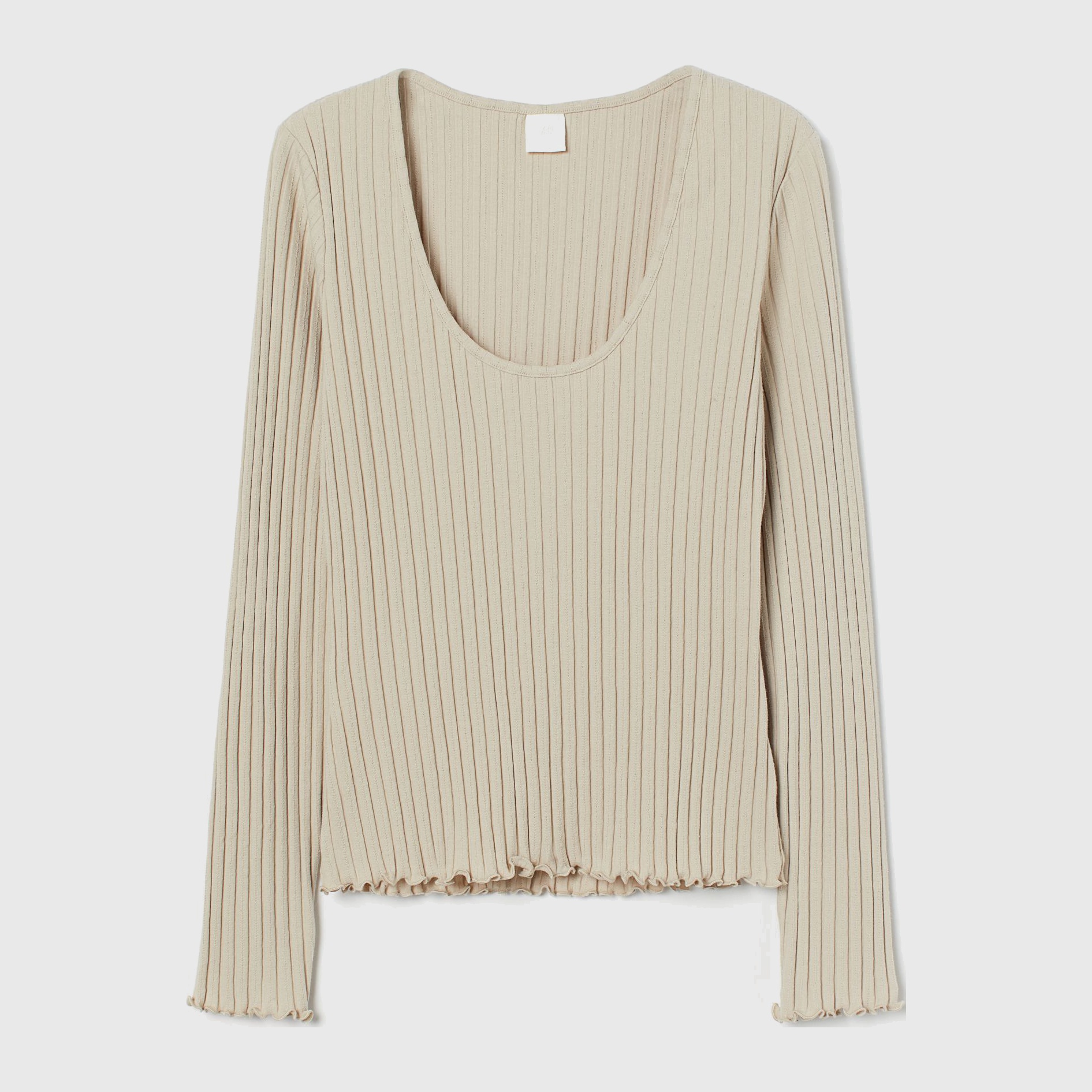 

Лонгслив H&M 8659392dm  Бежевый, Лонгслив H&M 8659392dm S Бежевый