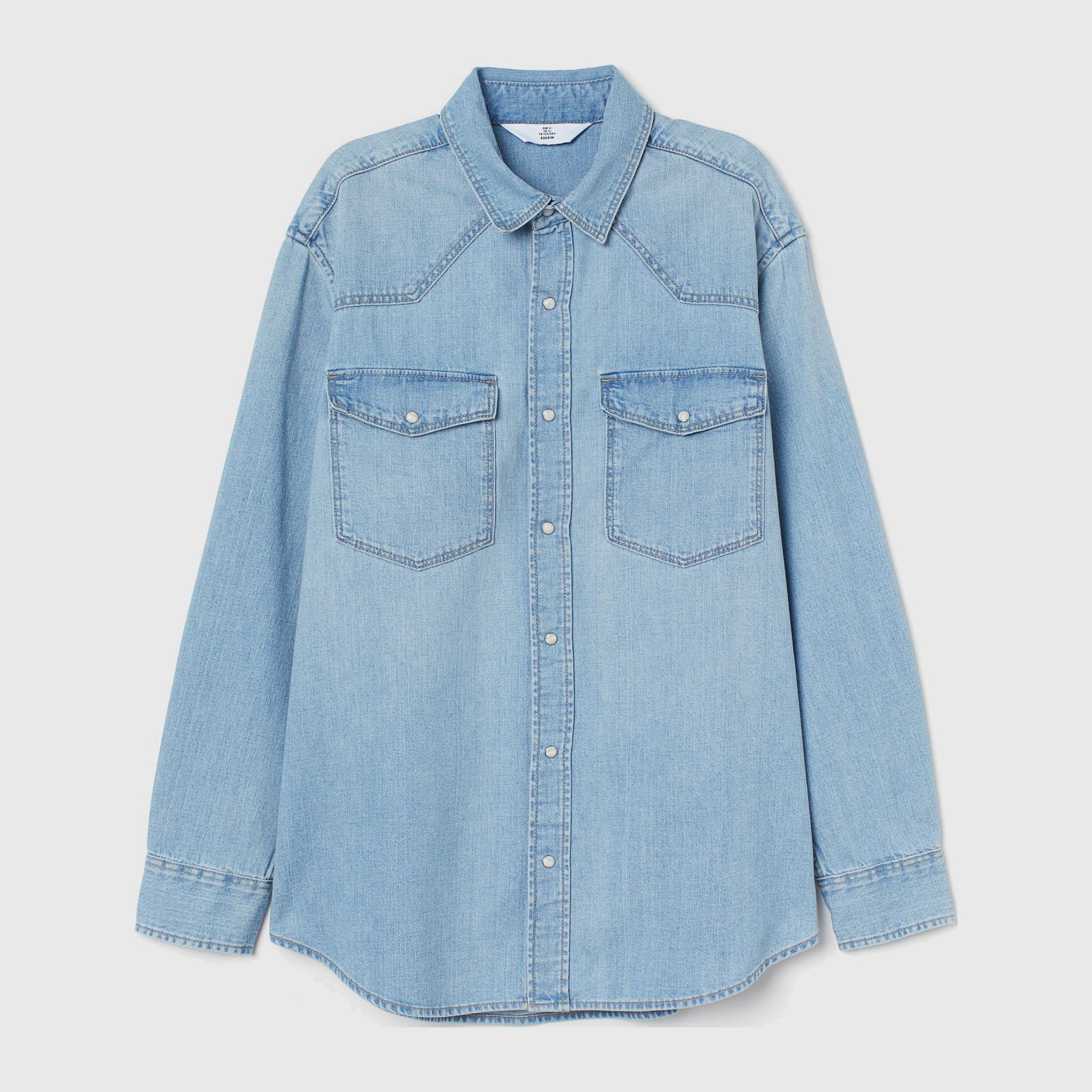 

Рубашка джинсовая H&M 8752721sdm M Голубая