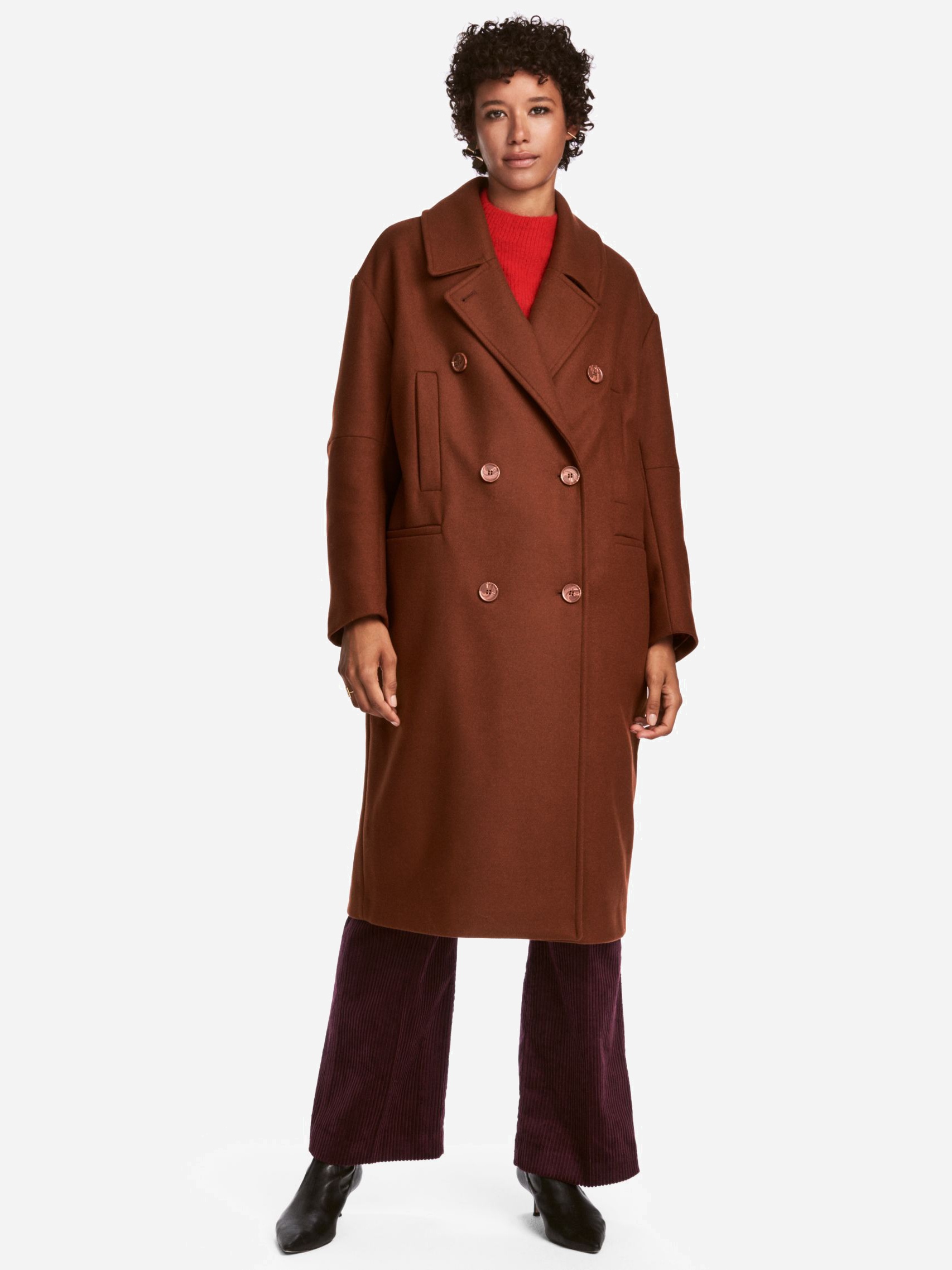 

Пальто H&M 5472106wtr  Терракотовое, Пальто H&M 5472106wtr 44 Терракотовое