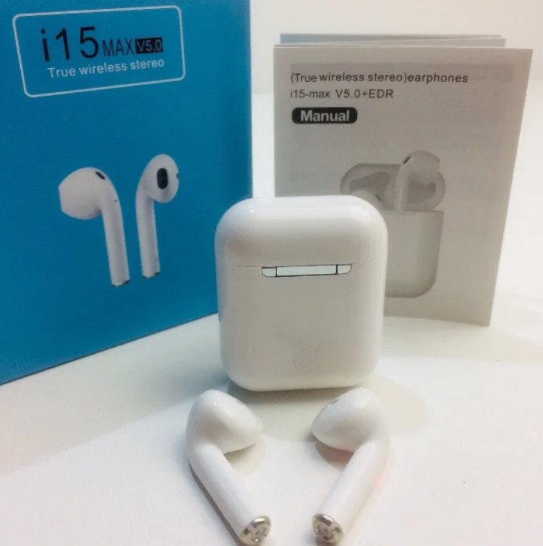 

Беспроводные наушники с гарнитурою I15 Max с кейсом White