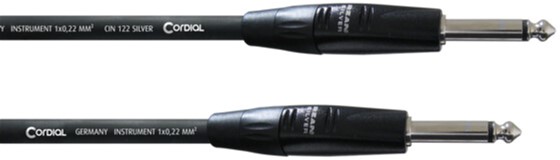 

Инструментальный кабель Cordial Rean 2 x plug 6.3 мм Mono 9 м Black (CII 9 PP)