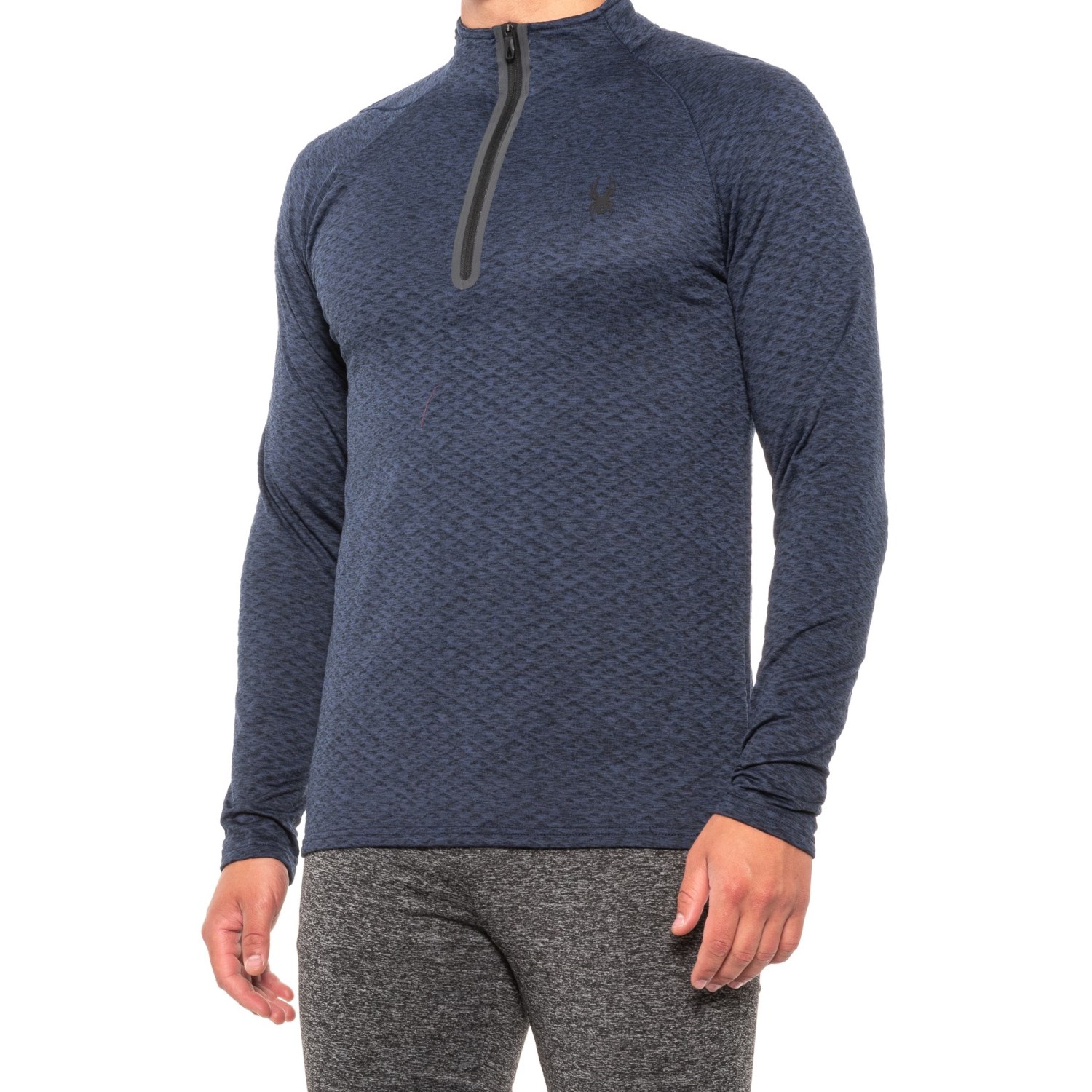 

Толстовка Spyder Mock Neck Fleece Shirt - Zip Neck, Dark Navy Heather, S (44)