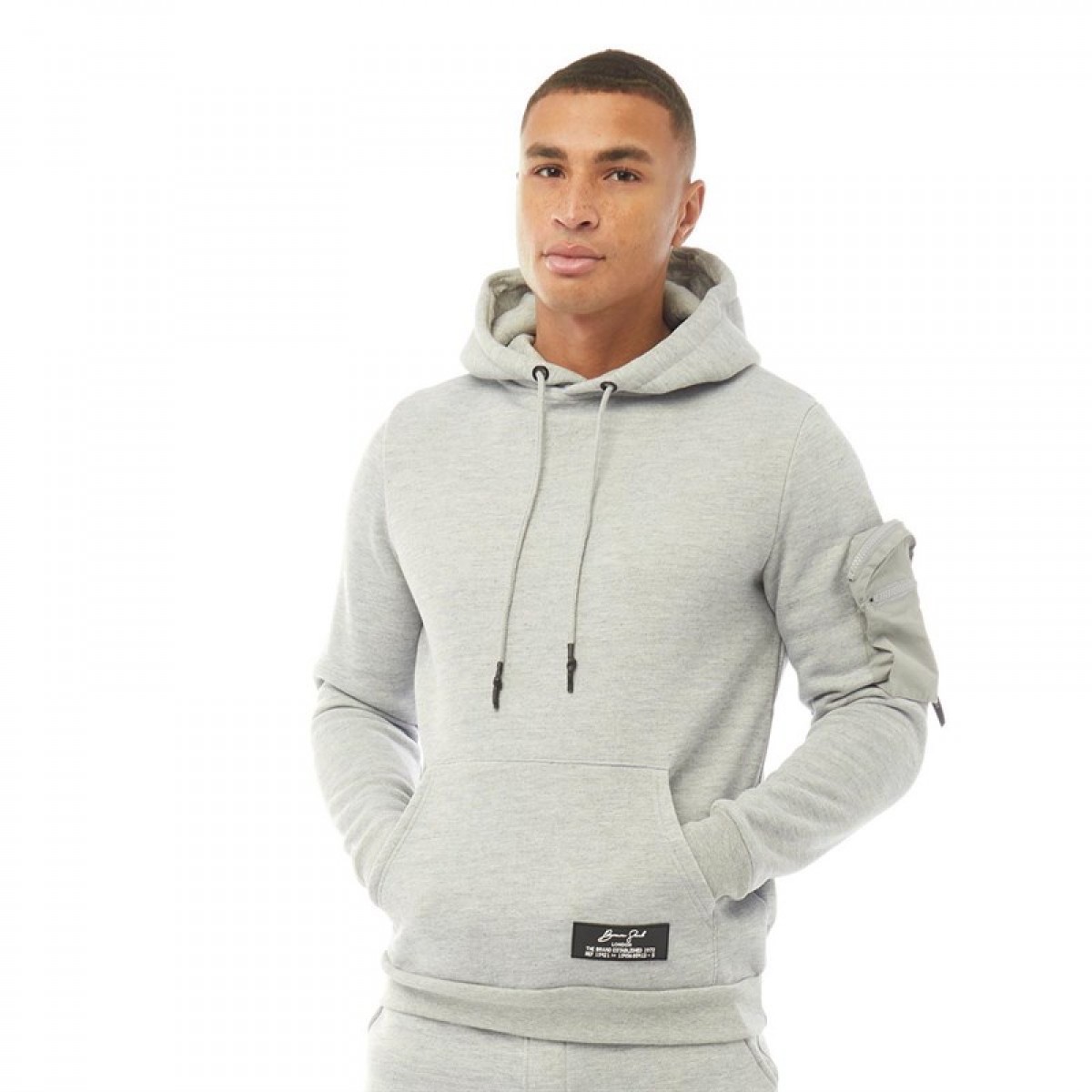 

Толстовка Brave Soul Houdini Light Grey Marl Grey, S (44)