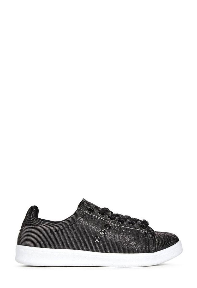 

Сникерсы женские Justfab Womens Illy Black Glitter (37)
