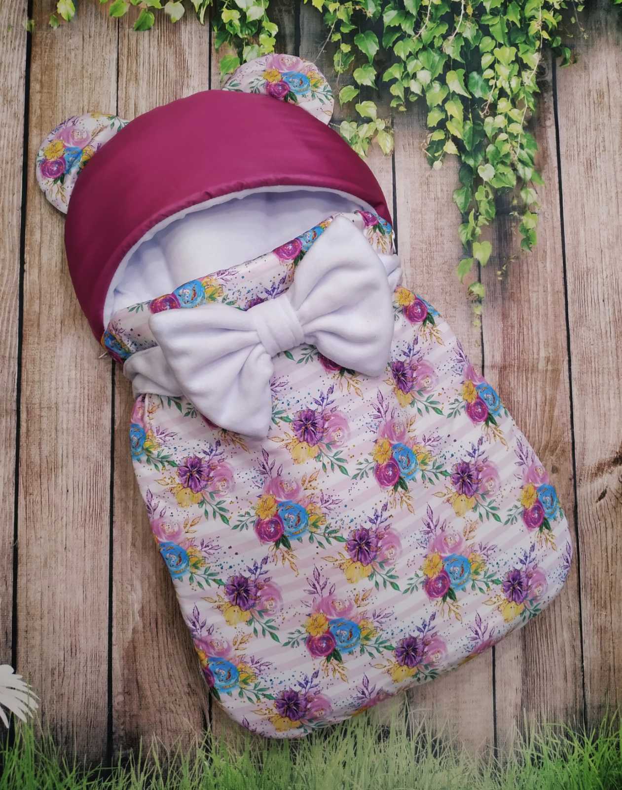 

Конверт спальник BOUQUET OF ROSES ШкодаМода OY411 білий фіолетовий