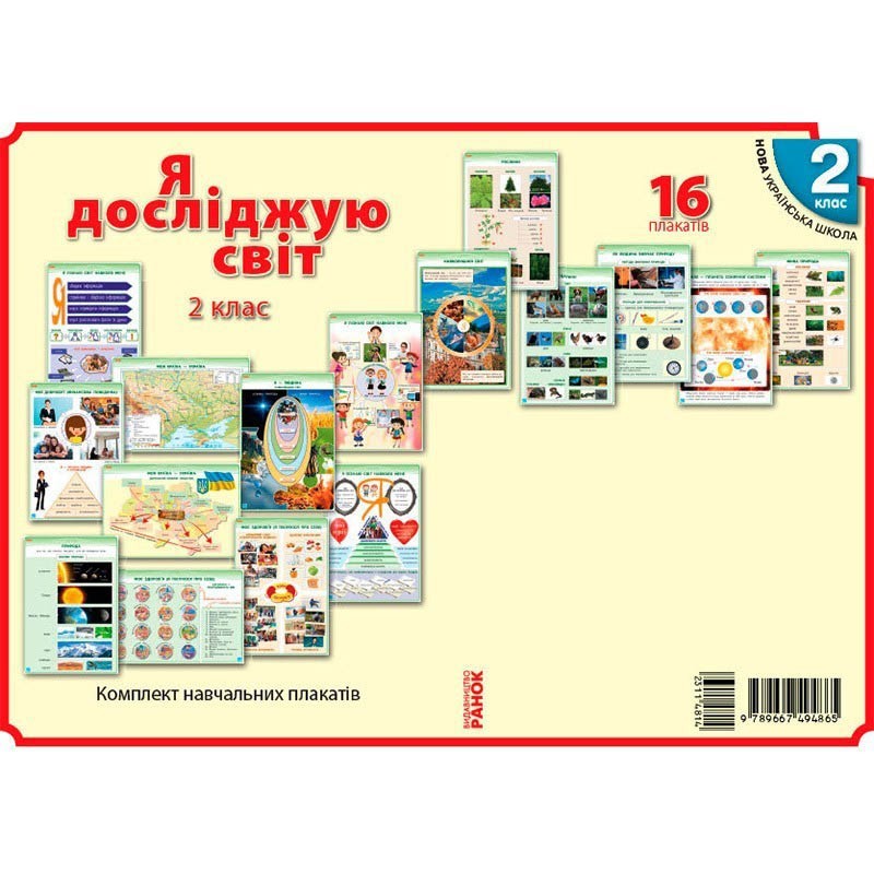 

Плакат (КНП) Я дослiджую свiт 2 клас НУШ (Укр) Ранок Наочність нового покоління (311481)