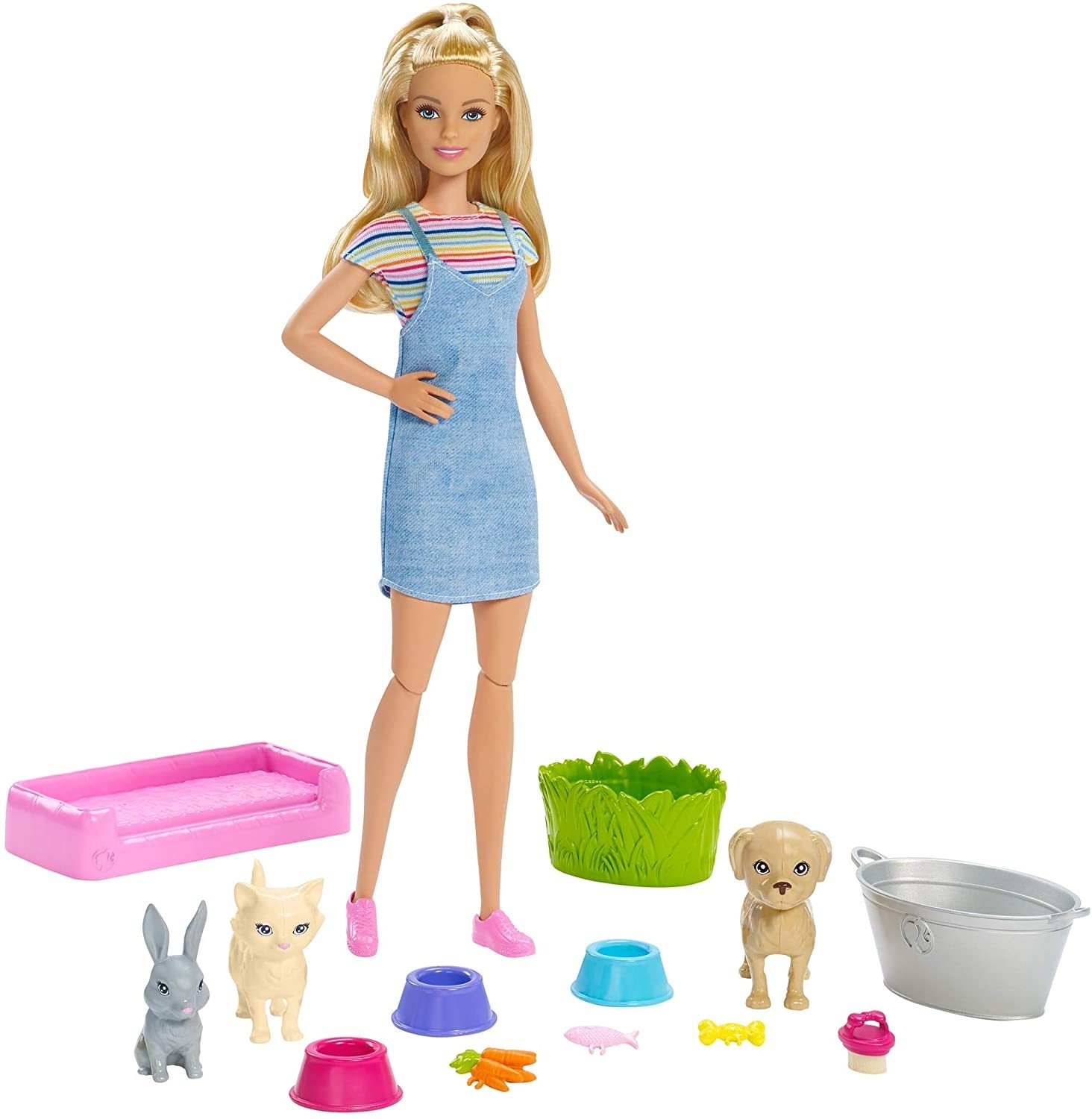 

Лялька Barbie Play 'n Wash Pets Playset Blonde with Doll Барбі Купай і грай