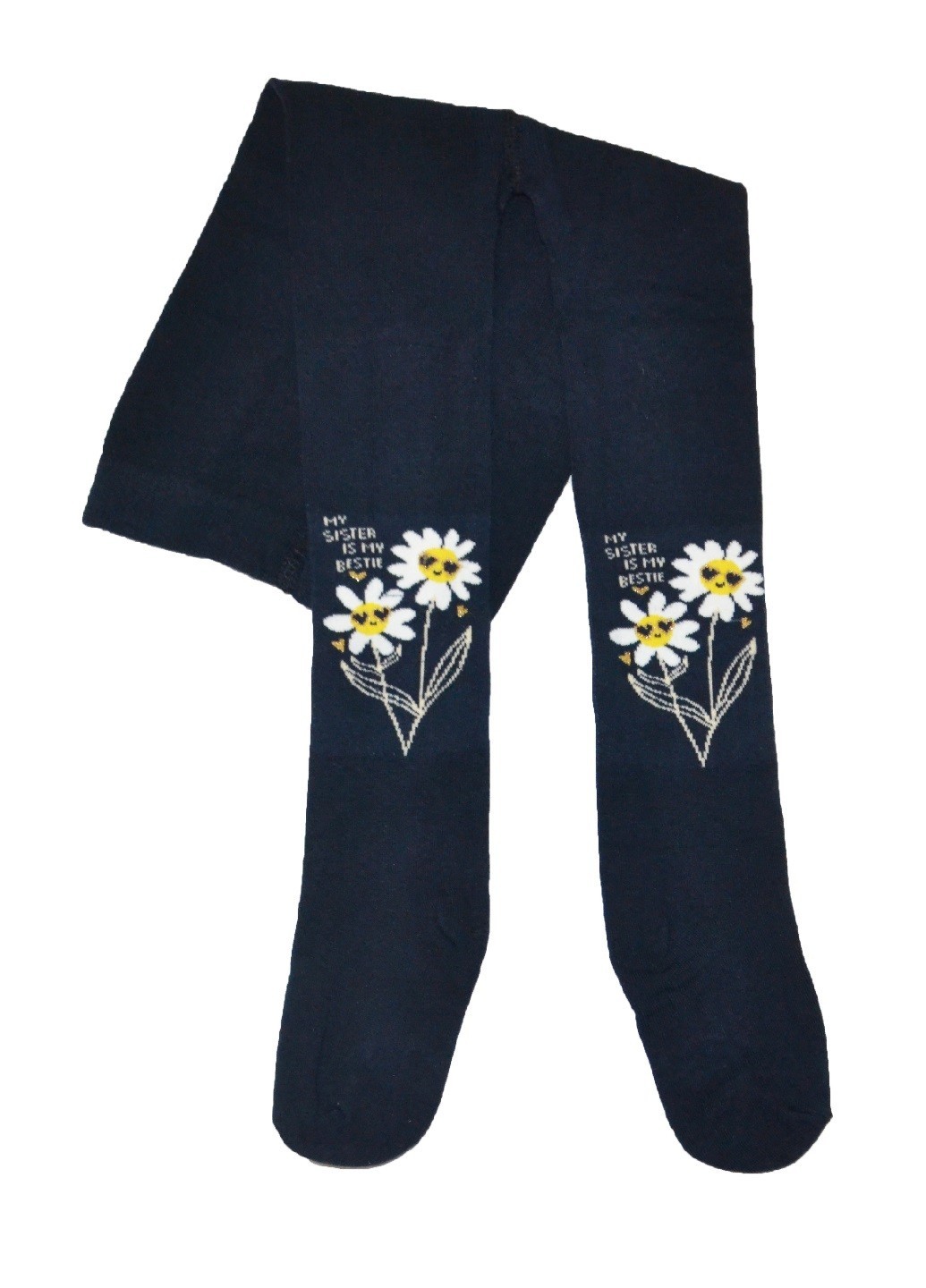 

Колготы Ekinoks Socks девочке Ромашки 5-6 лет 98-104 см темно-синие (TRK-58-02)