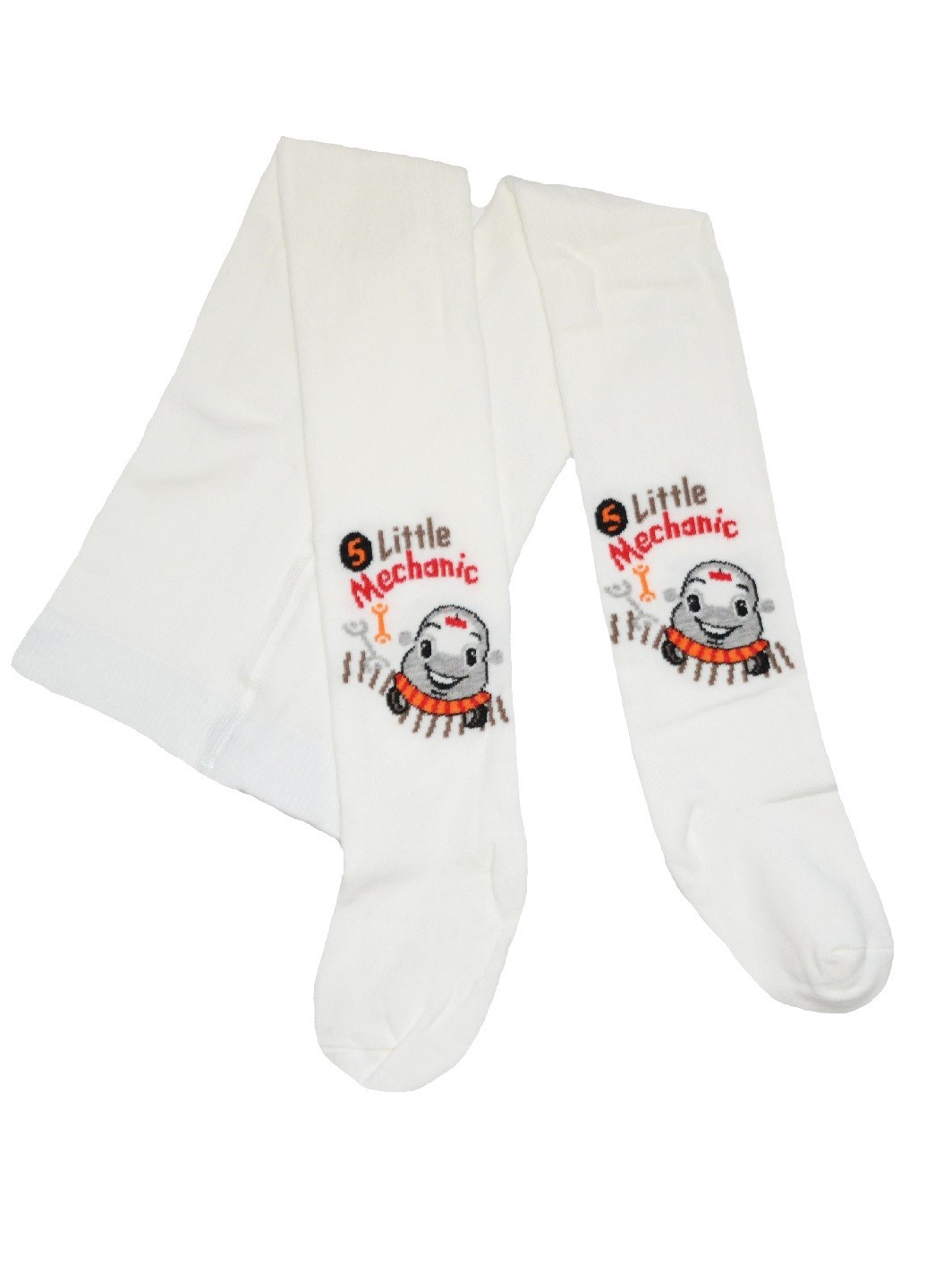 

Колготки Ekinoks Socks для мальчика 7-8 лет с машинами 104-110 см белые (TRK-25-02)