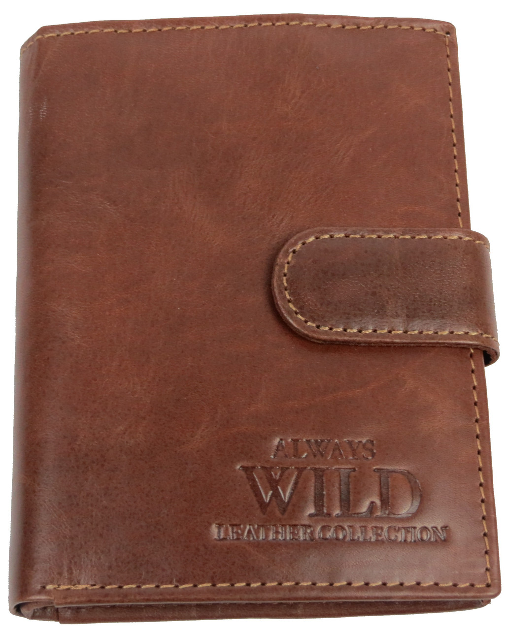 

Мужское кожаное портмоне Always Wild 12,5х10х2,5 см Коричневый 000162544