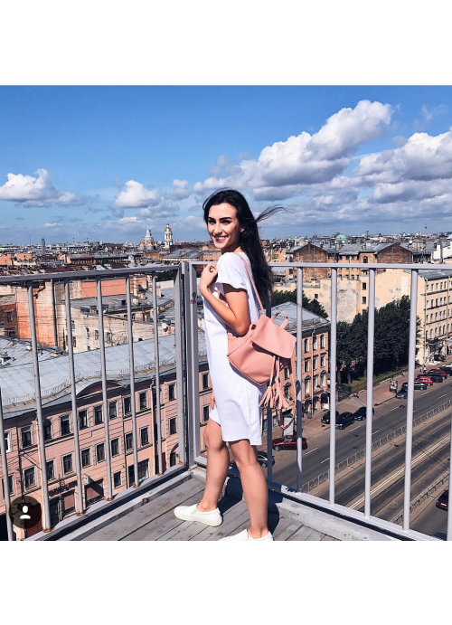 

Женский рюкзак Sambag 25х20х10 см Пудра 000162225